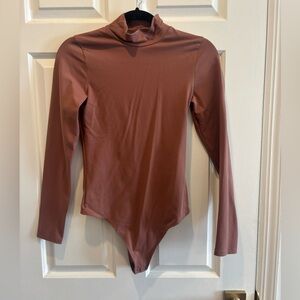 Abercrombie and Fitch Brown Turtleneck Bodysuit